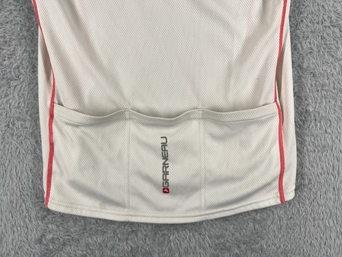 Louis Garneau Cycling Jersey Womens Small White Green Floral 1/2 Zip READ - Picture 14 of 14
