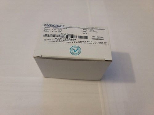 Ashcroft Differential Pressure Transmitter CX3MB242P25IW 4-20mA New in Box - Picture 2 of 2