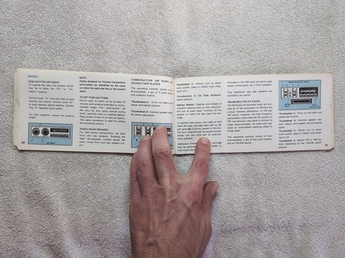 Manual de operador del propietario Plymouth Fury 1970 original - Imagen 7 de 9