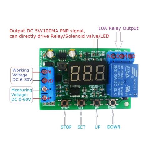 DC 3-60V Battery Charger Discharger Control Undervoltage Overvoltage Protection - Picture 5 of 8