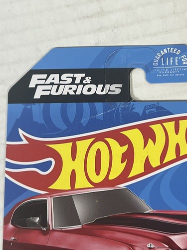 Hot Wheels HW Screen Time Fast and Furious '70 Chevelle SS Red Car 236/250 6/10 - Picture 4 of 8