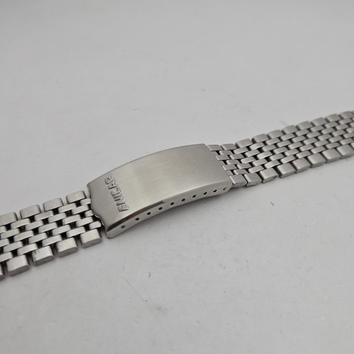 Vintage ENICAR watch band/bracelet Stainless steel 18mm curved end 1970s - Picture 7 of 13