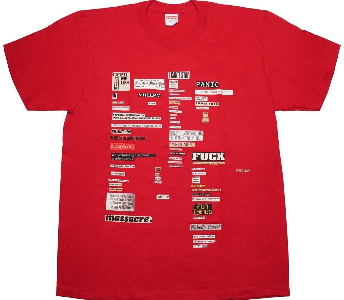 Supreme Cutouts Tee Red Size Large T shirt L New Authenticated Supreme Cutouts Tee Red Size Large T shirt L New Authenticated