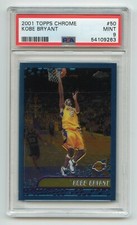 PSA 9 - 2001 Topps Chrome Card #50 Kobe Bryant