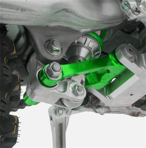 GREEN REAR LOWERING LINK SUSPENSION FOR KAWASAKI KX250F KX250X KX450 KX450F/450X - Picture 3 of 8