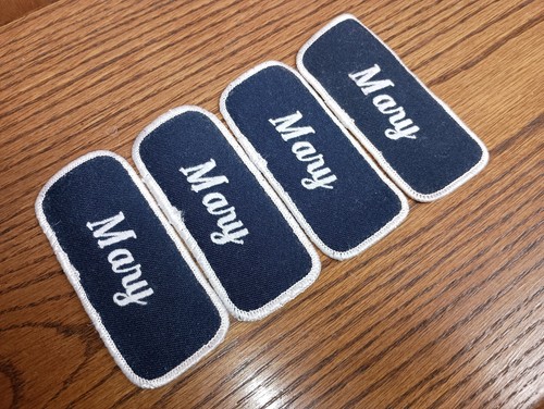 Mary Name Tag Vintage Patches (Lot of 4) - Picture 3 of 3