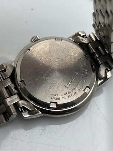 Vintage Seiko Perpetual Calendar Titan Quarz weißes Zifferblatt Herren Armbanduhr - Bild 10 von 10