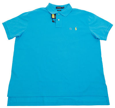 POLO RALPH LAUREN MESH MEN'S CUSTOM FIT COTTON SHIRTS PINK