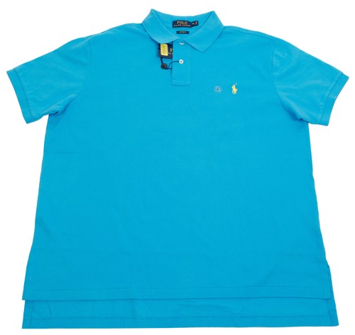 POLO RALPH LAUREN MESH HERREN CUSTOM FIT BAUMWOLLE HEMDEN PINK BLAU ORANGE PONY LOGO - Bild 6 von 8