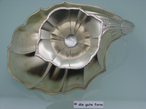 WMF Jugendstil 1910 - - - große - Obstschale - Muschelform - versilbert - - - - Bild 17 von 18