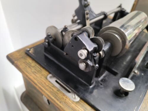 Gramophone Phonograph Thomas Edison Model H w 4min reproducer Original -runs -AF - Bild 8 von 19