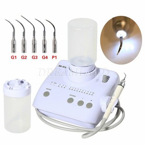 LED Licht Dental Ultraschall Piezo Scaler Handstück 2 Flaschen passend EMS Cavitron - Bild 4 von 12