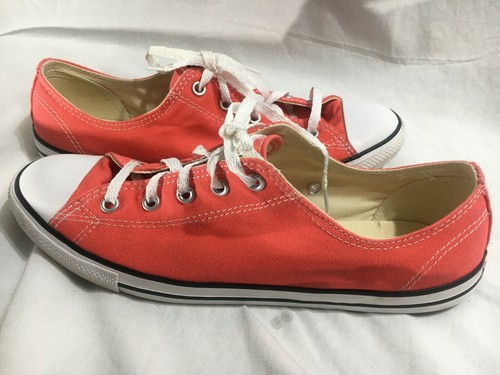 CONVERSE All-Star Pink S 8 Women Low-Top Canvas Skate Shoes - Picture 4 of 7
