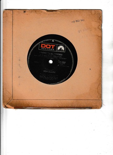 ROY CLARK-"Right Or Left At Oak Street" Aust. PROMO 45 DOT ZK-3432 - Picture 2 of 2