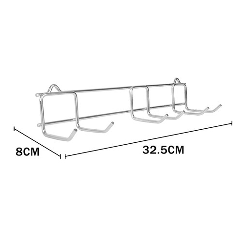 Wall Hanger For Immersion Blender Food Mixer Stainless Steel Storage Hook Holder - Picture 5 of 6