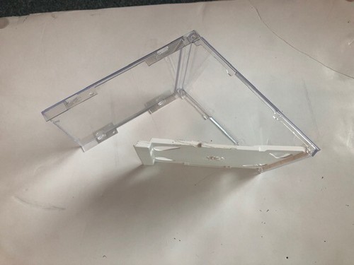 5 Top Quality 10.4mm Very Rare Brilliant Double 2 CD Jewel Cases w/White Tray - Picture 2 of 4