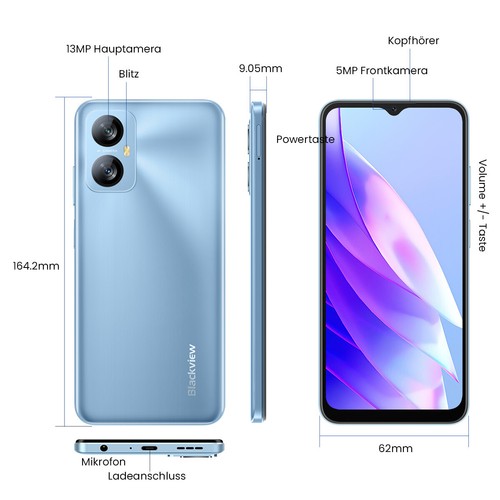 Smartphone Blackview A52 Pro Android 13 12GB+128GB 6.5 pulgadas 5180mAh Dual SIM 4G - Imagen 8 de 29