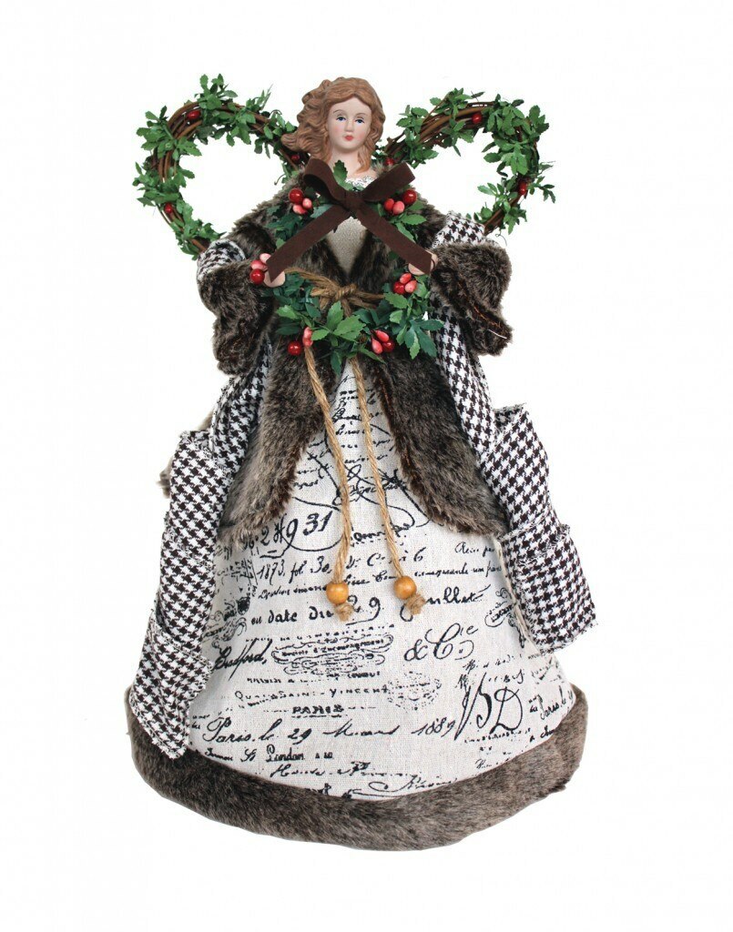 16 Santas Workshop 3032 Elegance Angel Tree Topper Silver