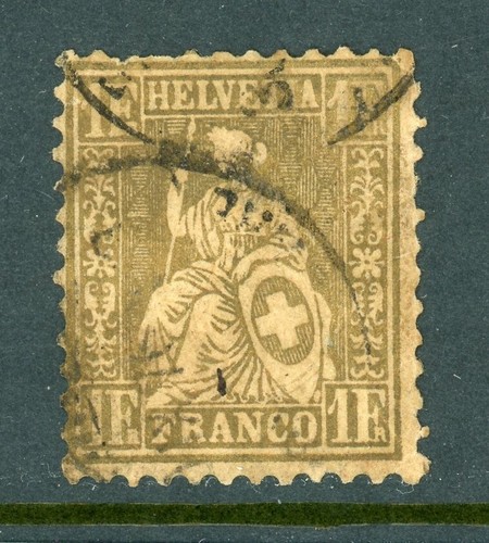 SWITHZERLAND # 50a con certificato APS / 23-5-4q / usato - Foto 3 di 3