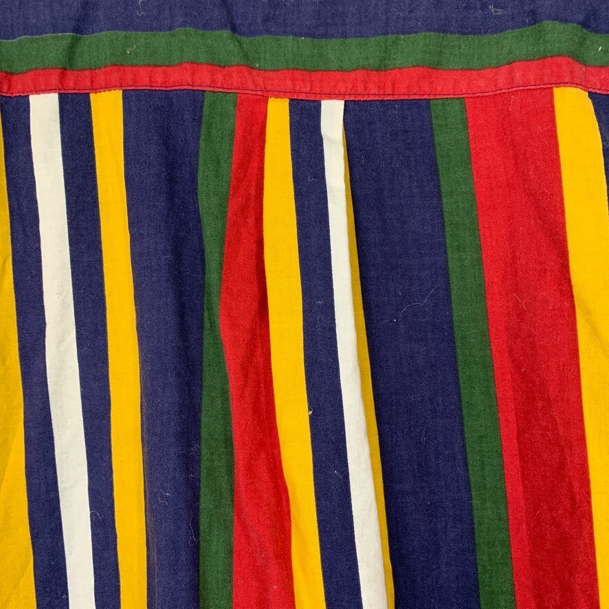 VTG Big Creek Clothing Men's Rainbow Vertical Striped Button Up Shirt Sz XL eBay