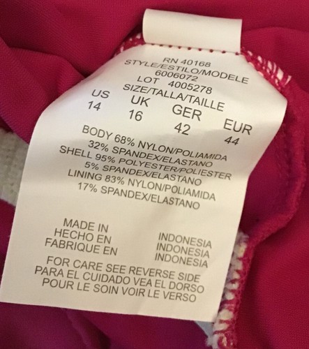 MagicSuit Women's Swimwear Underwire Swimdress Ruby Red Size 14 - Picture 5 of 8