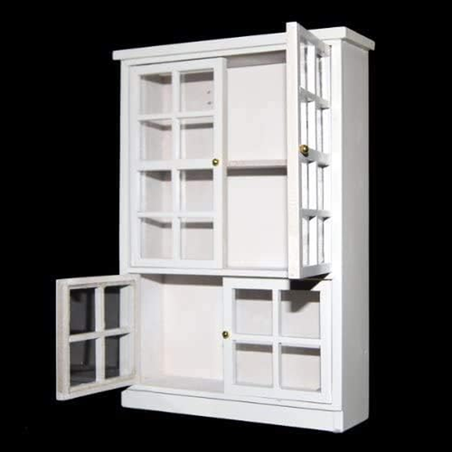 Dollhouse Furniture Cabinet Large Display Shelf Multiply Bookshelf with Transpar - Picture 8 of 12