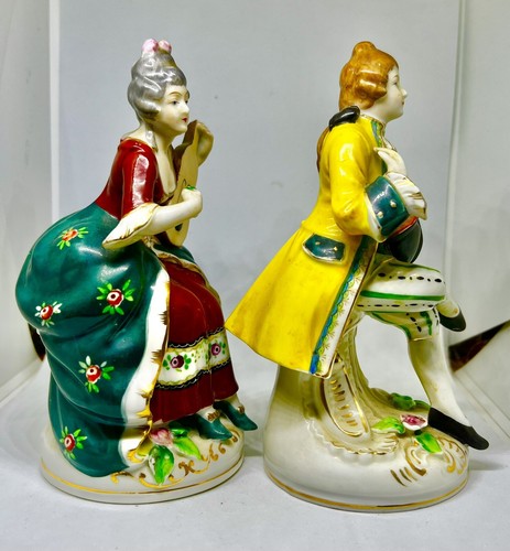 Lot Of 3 Vintage / Antique Porcelain Mug Victorian Statue Includ Occupied Japan - Picture 5 of 22