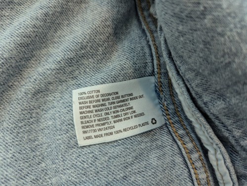 Cat & Jack Denim Jacket Girls Kids Medium (8) Blue Long Sleeve "Love Always" - Picture 6 of 9