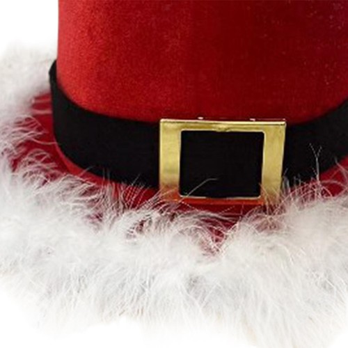 Christmas Top Hat Headdress Santa Hat for Dressing up Festivals Photo Props - Picture 3 of 7