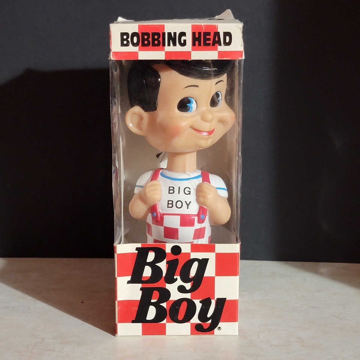 1998 Big Boy Funko Bobble Head White Base W/ Box Used 1998 Big Boy Funko Bobble Head White Base W/ Box Used