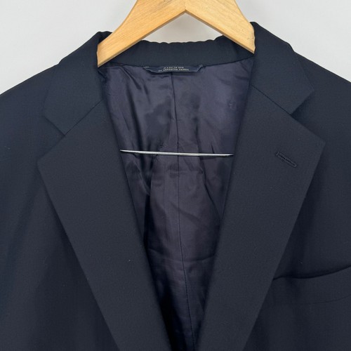 Brooks Brothers Herren Sächsische Wolle Marineblau Zwei Knopf Blazer Klassische Passform Größe 48R - Bild 3 von 9