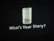 JAGERMEISTER What's Your Story Shot Jager Liquor Vintage XL T-Shirt