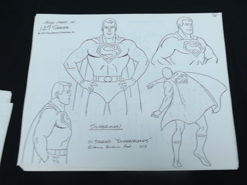 Superfriends Artist Used Model Sheet Super Rare pick one 1977 - Picture 7 of 34