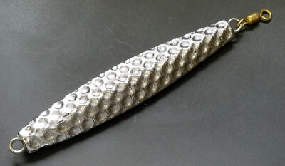 10oz Blue Fish Striper Hammered Dimple AVA Diamond Jig Rosco Swivel 10 Lures
