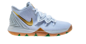 kyrie 5 plain white