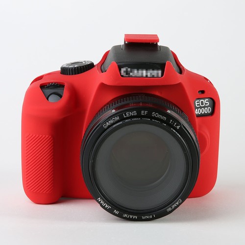Silicone Rubber Body Case Protector Cover For Canon EOS 4000D Camera - Picture 15 of 18