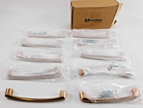 Asidrama (10 Pk) 5 pollici Maniglie armadio bronzo champagne (confezione da 1 vite mancante) - Foto 2 di 7