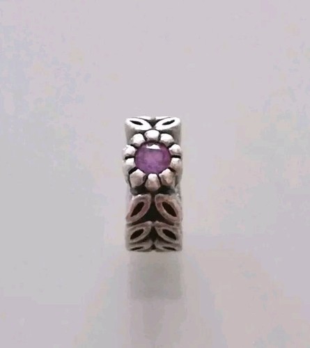 Pandora Purple Sparkling Forest Spacer Charm pair - Picture 6 of 9