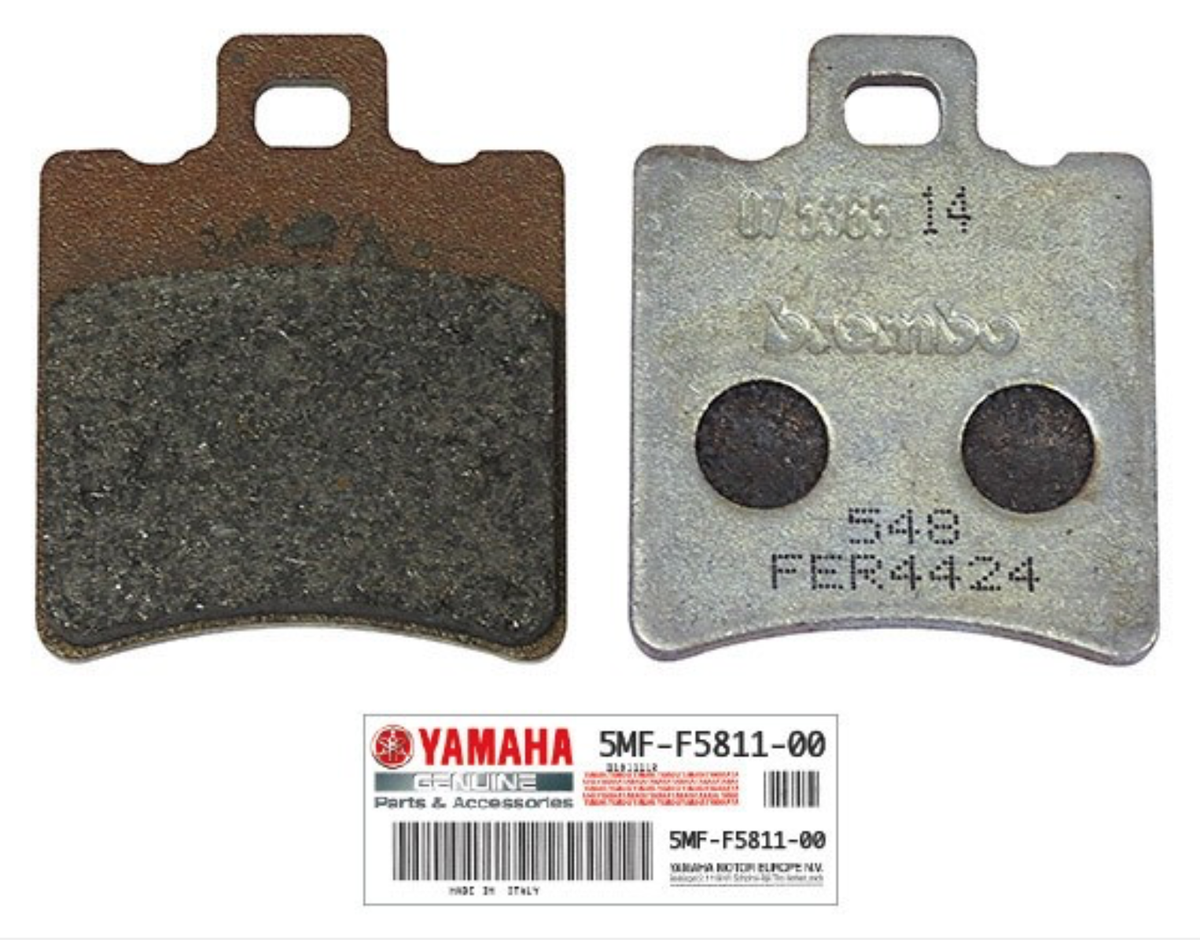 Pastiglie Freno MBK Booster 50 Rocket 1995 - Set Di 2, Mescola Organica OR - Foto 4