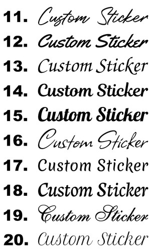 Eigener Silber Chrom Spiegel Personalisiert Slogan Namen Text Sticker Aufkleber - Picture 14 of 15