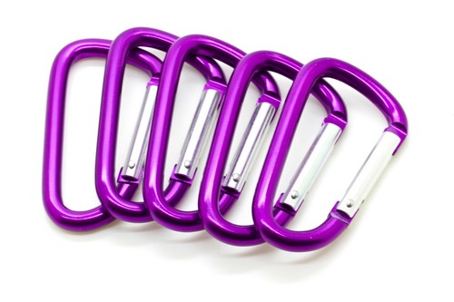 20 Pack of 3" Carabiner Spring Belt Clip Lot Snap Key Chain 75mm Aluminum color - Picture 49 of 50