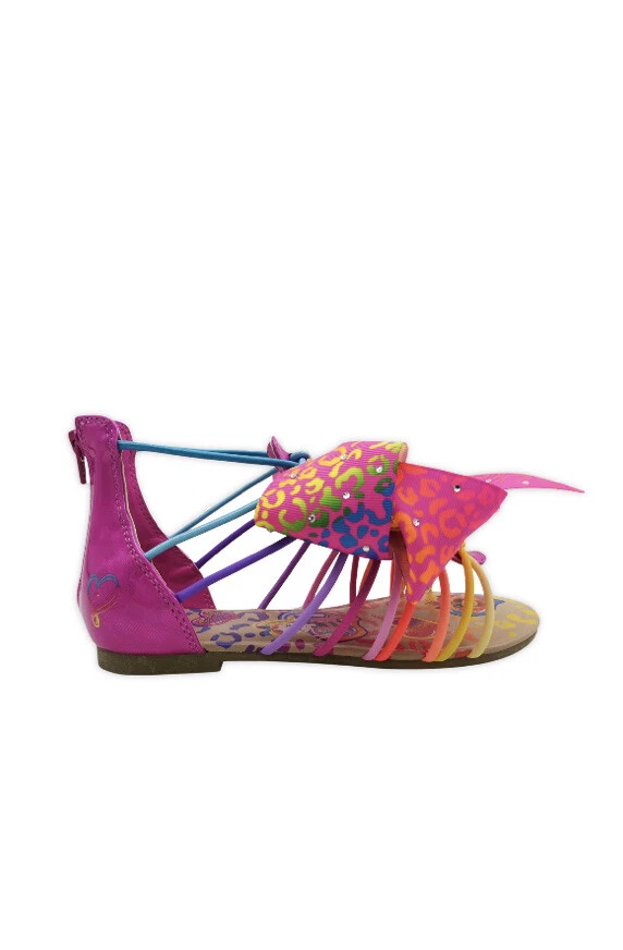 Sandalias Nickelodeon Jojo Siwa Niñas Talla 5 Arco Iris Gladiador Nuevas Con Etiquetas Foto 2 de 4