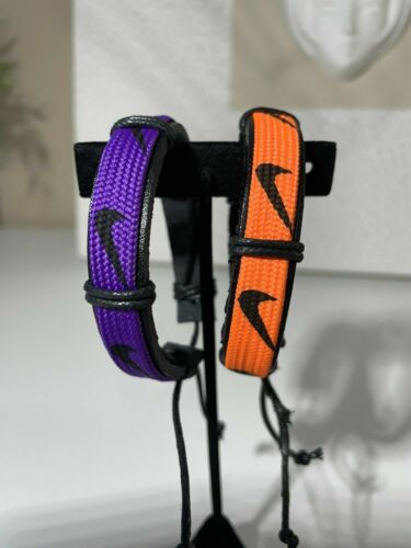 Nike Unisex Sports Leather Cord Tribal Bracelet Wristband - Picture 7 of 14