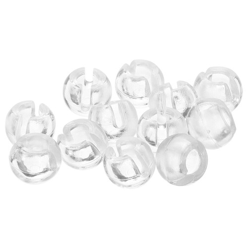 12 piezas persianas enrollables para ventanas soporte de hebilla de cuentas tapón de cadena crimpado transparente - Imagen 4 de 12