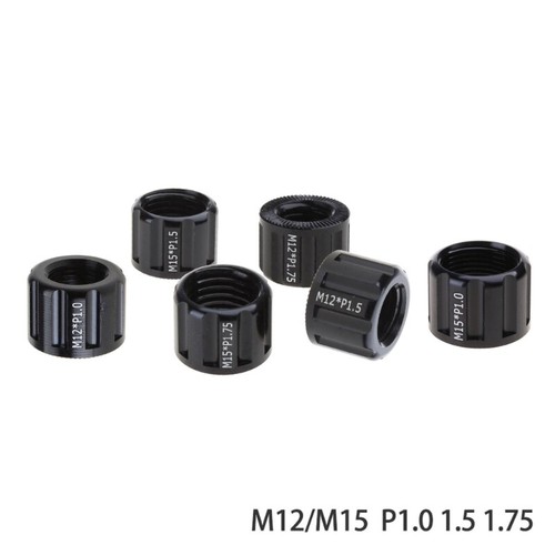 Road Bike Thru Axles Nut M12M15 Thread Axles Nut Bike Hubs Tube Shaft Skewer Cap - Picture 5 of 14