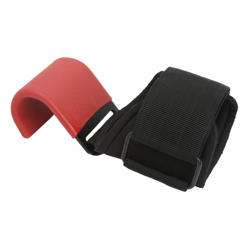 (rojo) Ganchos de levantamiento de pesas correas de muñeca de levantamiento de pesas EC - Imagen 15 de 24