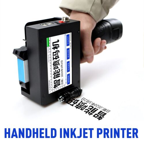 Handheld Inkjet Printer Date QR Code Barcode Printing Logo Label Machine New - Picture 6 of 21