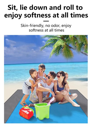 200*210cm Beach Blanket Waterproof Portable Lightweight Blanket Camping Mat New - Picture 9 of 13
