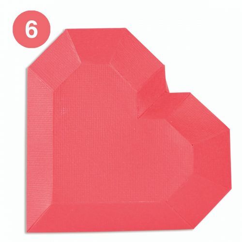 FUSTELLA THINLITS SIZZIX "SCATOLA CUORE GEOMETRICO" 665827 STAMPA BIG SHOT PLUS - Foto 8 di 8