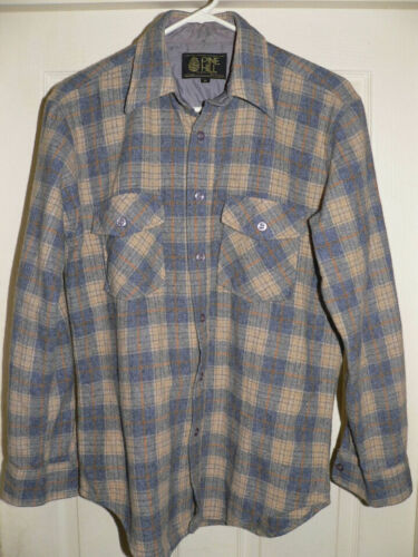 Vtg 70s 80s PLAID FLANNEL SHIRT LOT 8 M/L PENDLETON HIGH SIERRA PINE HILL WOOL - Picture 8 of 18